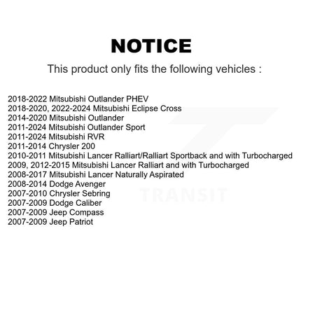 Front Rear Suspension Bar Link Kit For Mitsubishi RVR Lancer Outlander Chrysler Dodge 200 KTR-102066