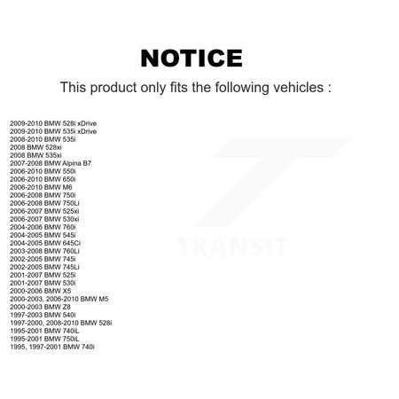 Rear Arm To Knuckle Lower Outer Suspension Bushing Pair For BMW X5 530i 528i 540i M5 KTR-102224