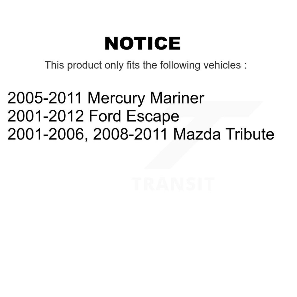 Front Lower Forward Suspension Arm Bushing Pair For Ford Escape Mazda Tribute Mercury KTR-102263