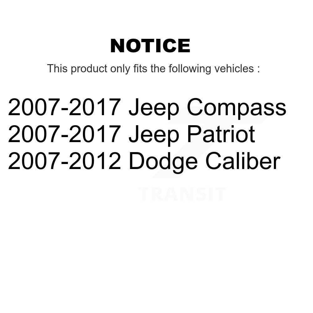 Rear Suspension Trailing Arm Bushing Pair For Jeep Patriot Compass Dodge Caliber KTR-102283