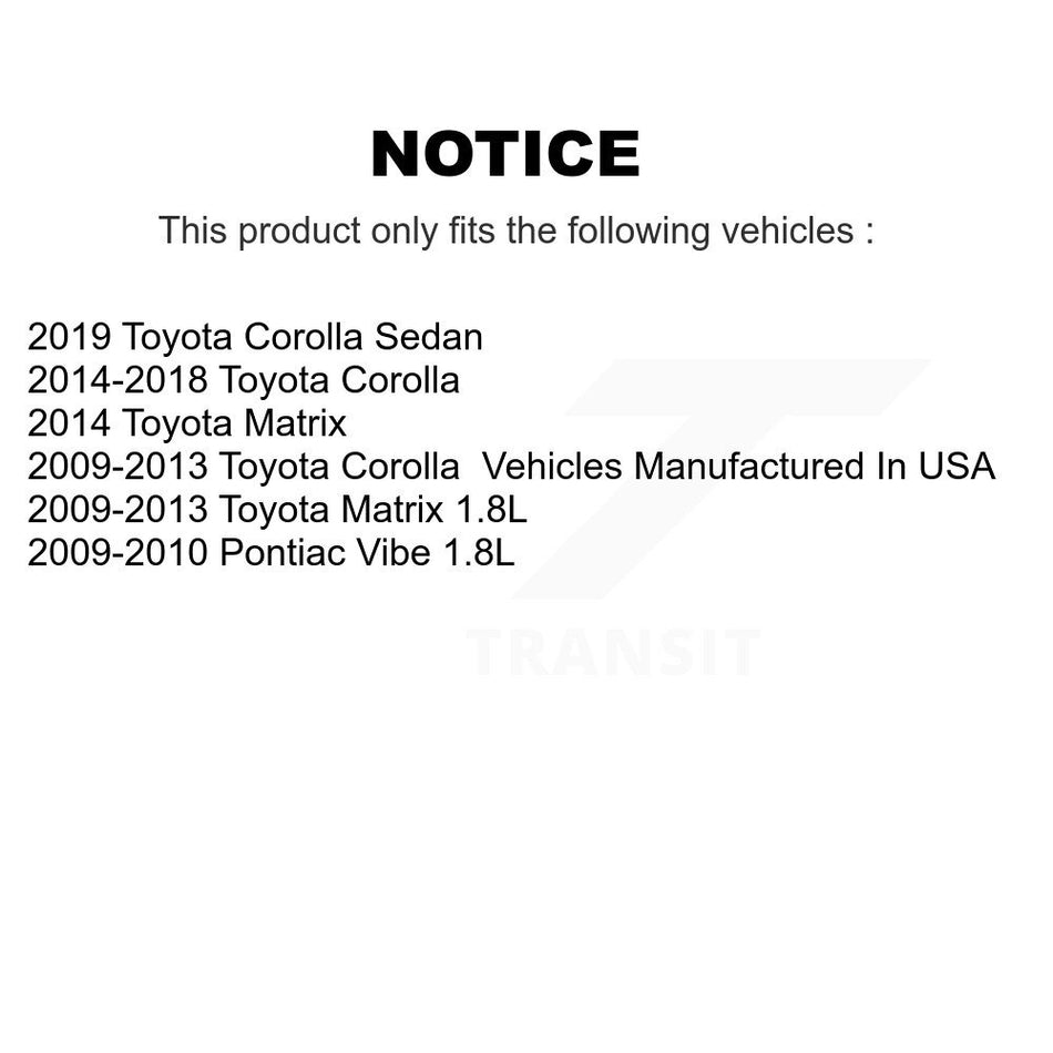 Front Suspension Ball Joint And Tie Rod End Kit For Toyota Corolla Matrix iM KTR-102298