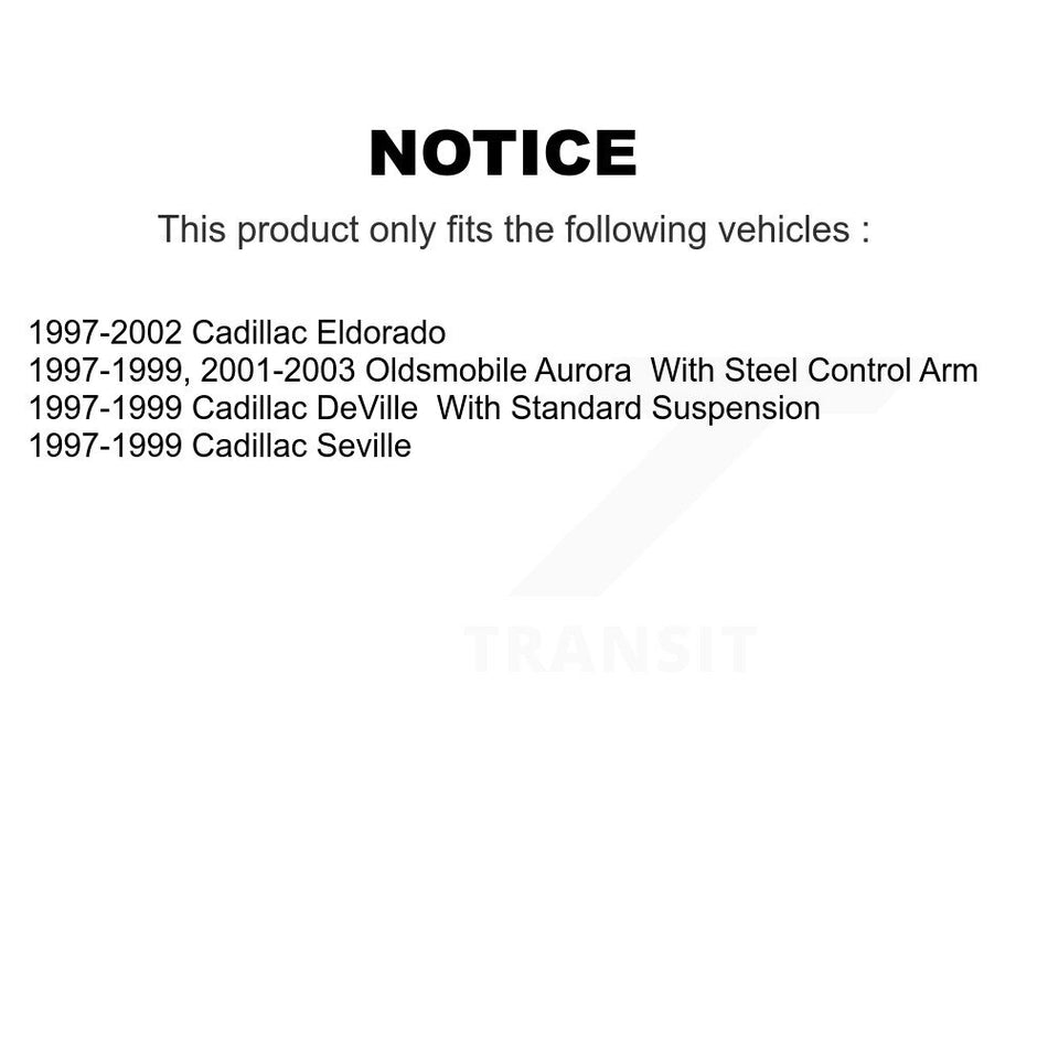 Front Suspension Ball Joint And Tie Rod End Kit For Cadillac DeVille Eldorado Oldsmobile Aurora Seville KTR-102341