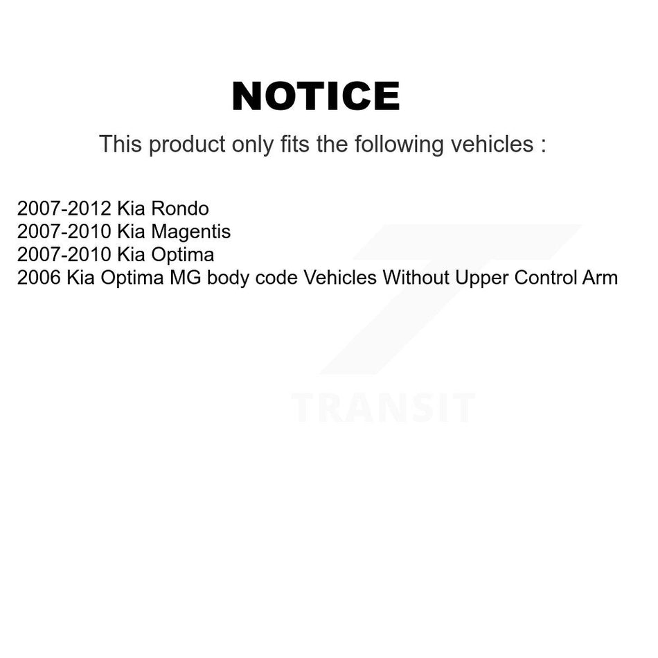 Front Suspension Ball Joint And Tie Rod End Kit For Kia Optima Rondo Magentis KTR-102453