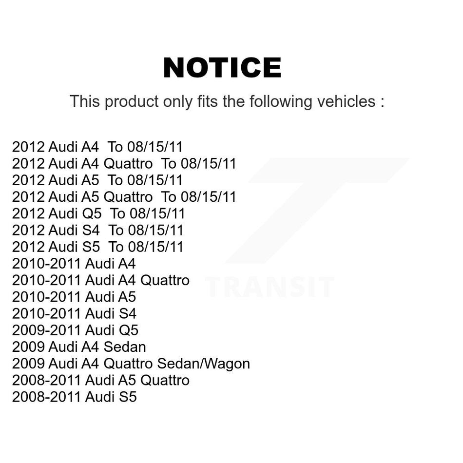 Front Suspension Control Arm And Tie Rod End Kit For Audi Q5 A4 Quattro A5 S5 S4 KTR-102573