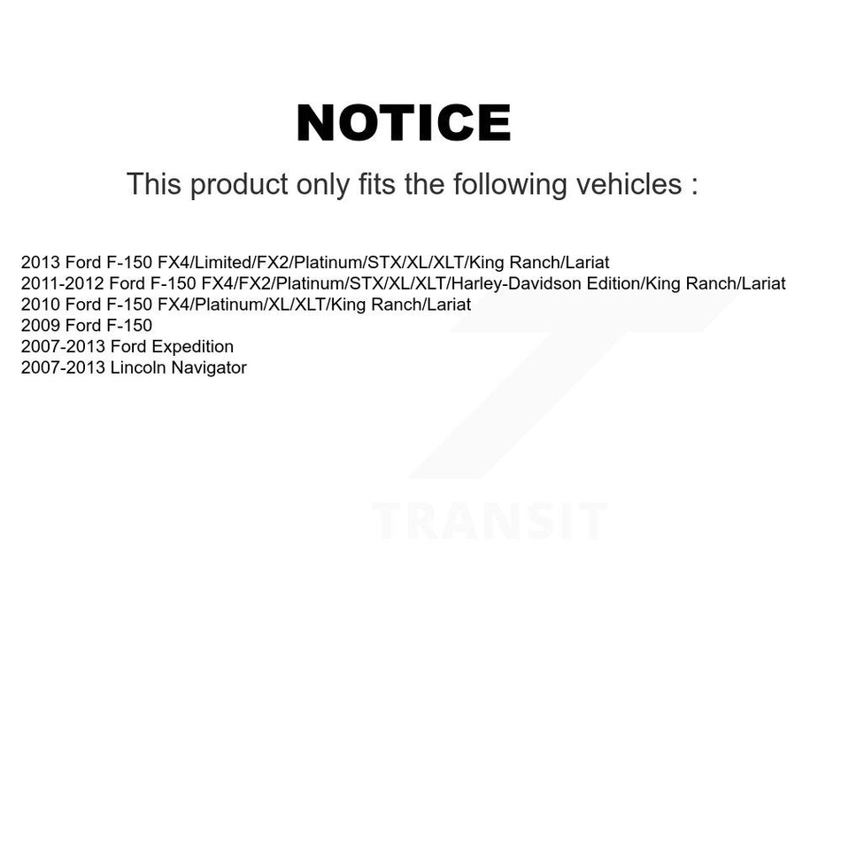 Front Suspension Control Arm Assembly And Tie Rod End Kit For Ford F-150 Expedition Lincoln Navigator KTR-102665
