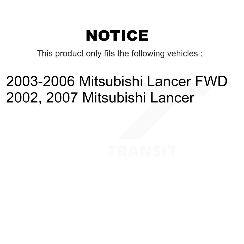 Front Suspension Control Arm Assembly And Tie Rod End Kit For Mitsubishi Lancer KTR-102750