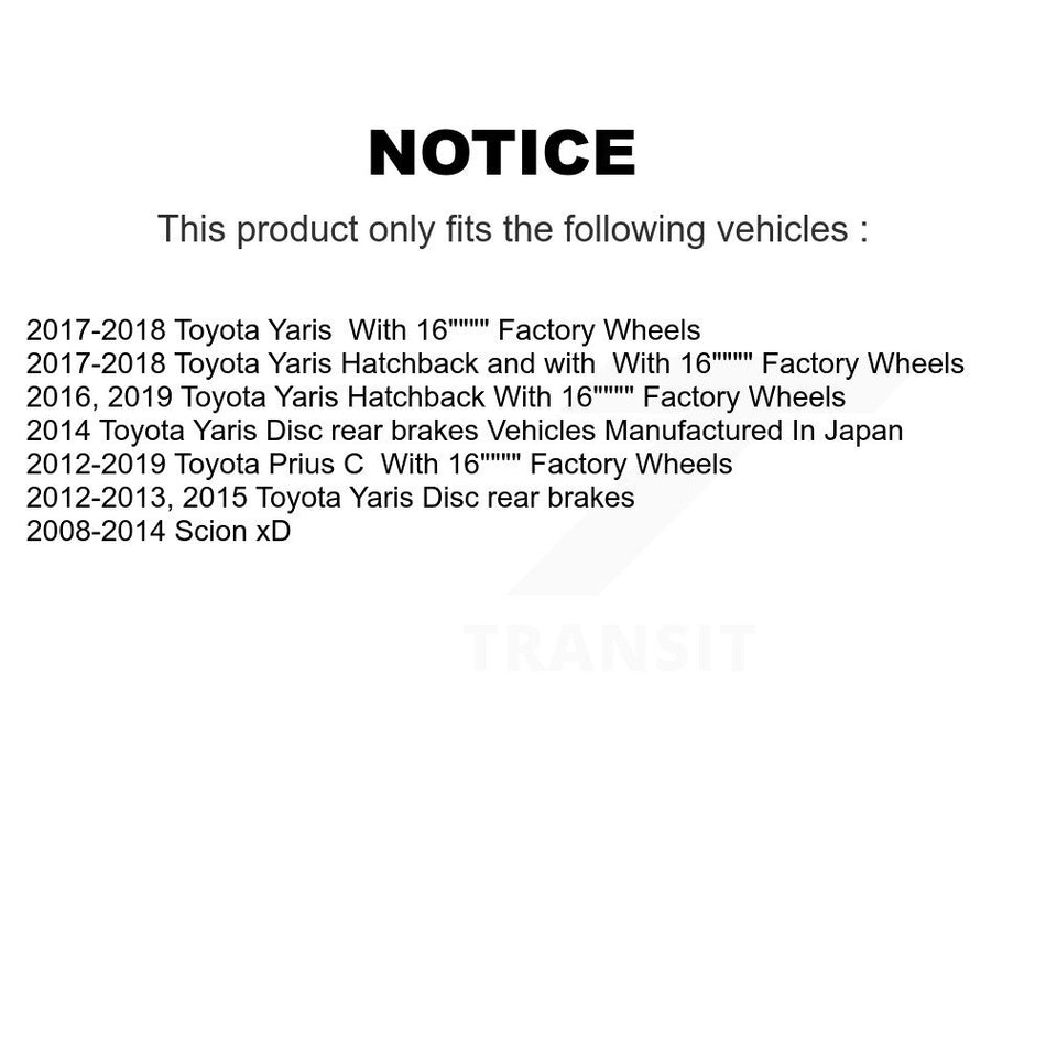 Front Suspension Control Arm Assembly And Tie Rod End Kit For Toyota Yaris Scion xD KTR-102886