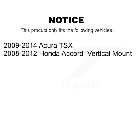 Front Lower Inner Forward Suspension Control Arm Bushing Pair For Honda Accord Acura TSX KTR-103135