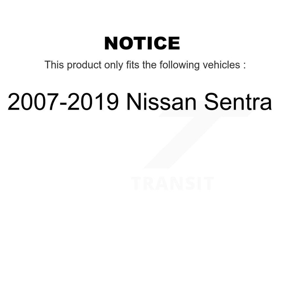 Front Lower Rearward Suspension Control Arm Bushing Pair For 2007-2019 Nissan Sentra KTR-103137