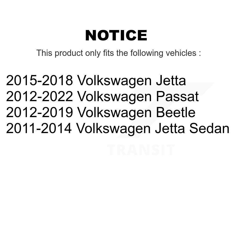 Front Lower Rearward Suspension Control Arm Bushing Pair For Volkswagen Jetta Passat KTR-103139