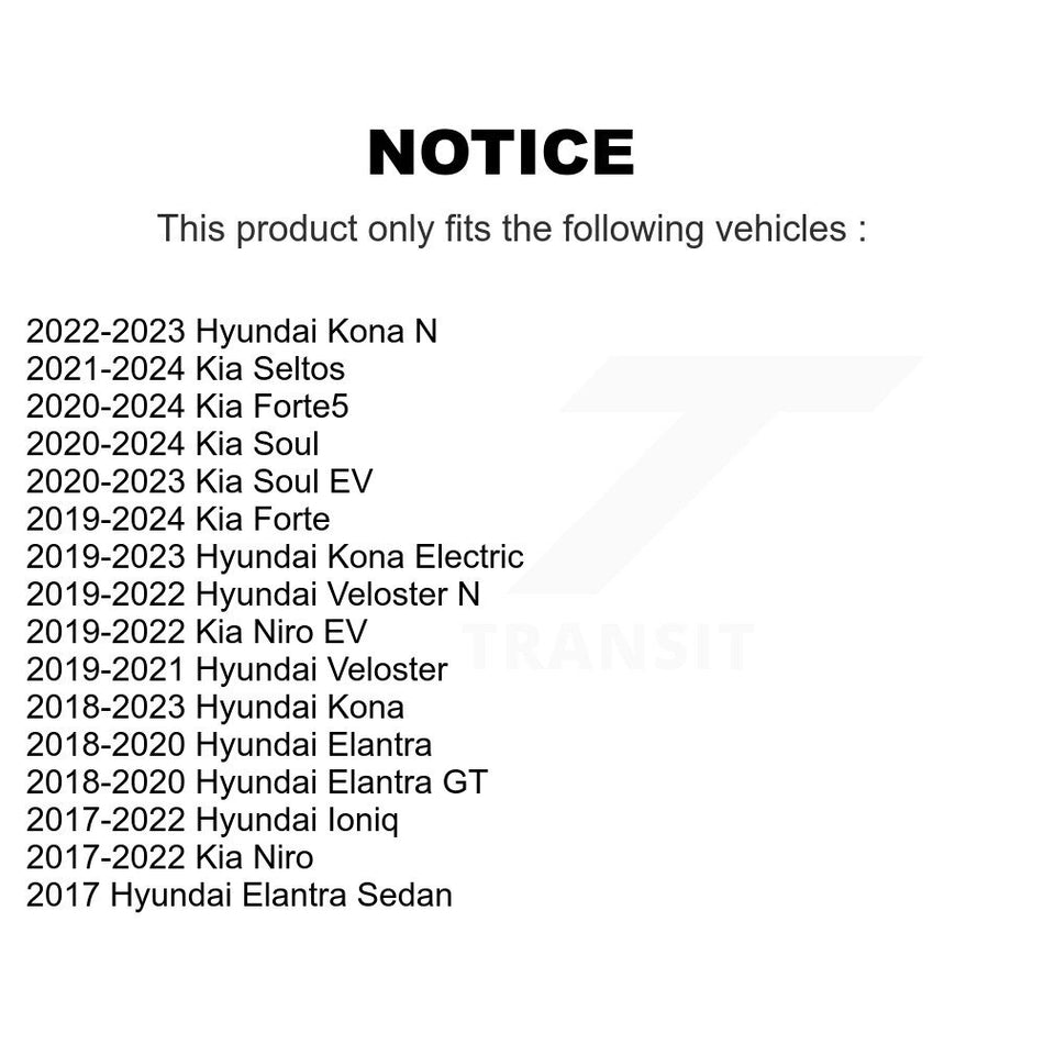 Front Suspension Stabilizer Bar Link Pair For Hyundai Elantra Kia Kona Forte Niro Ioniq GT Veloster N Electric KTR-103275