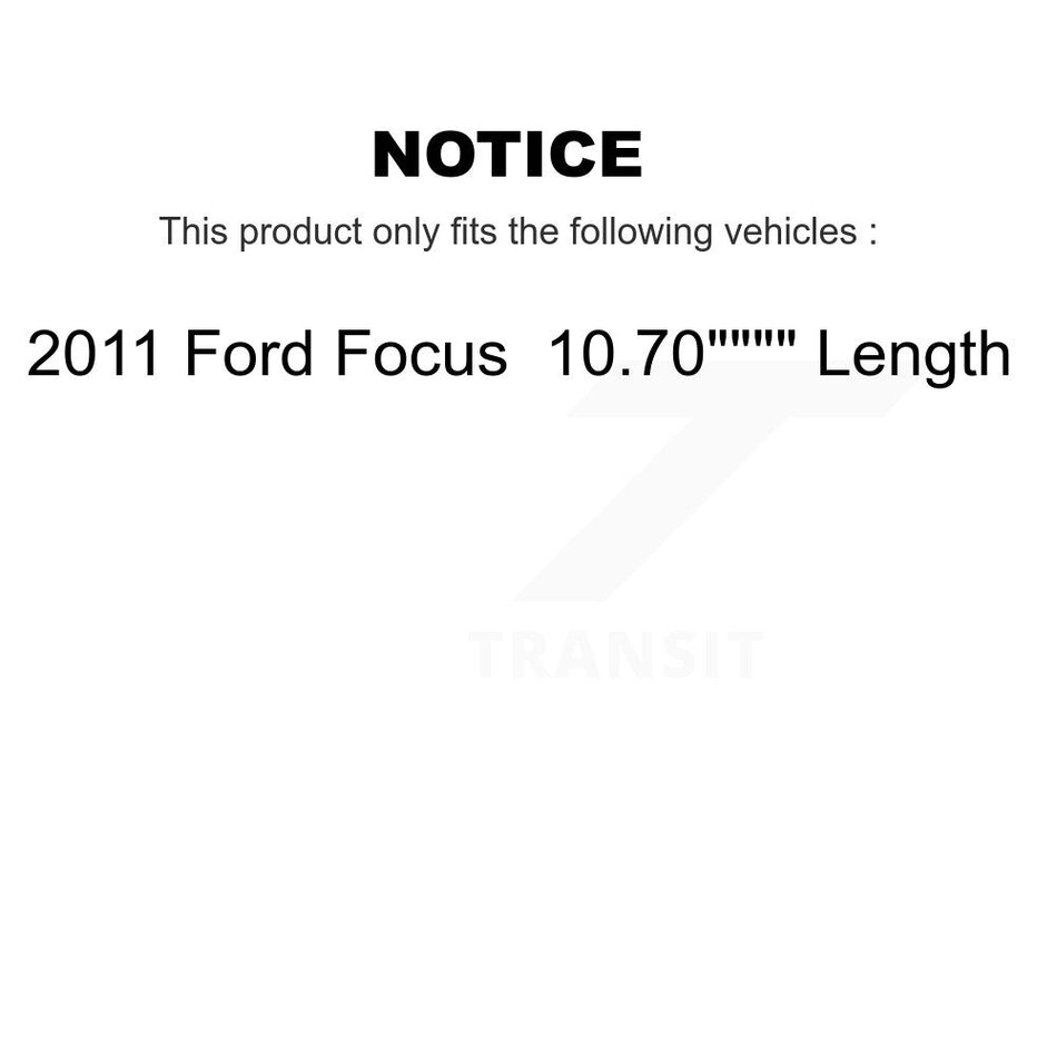 Front Rear Suspension Stabilizer Bar Link Kit For 2011 Ford Focus 10.70" Length KTR-103286