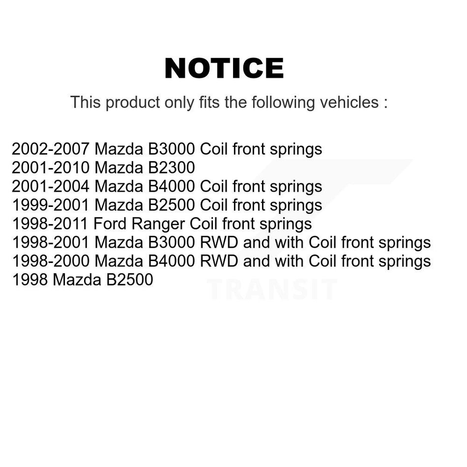Front Suspension Control Arms And Lower Ball Joints Kit For Ford Ranger Mazda B2500 B2300 B3000 B4000 KTR-103377