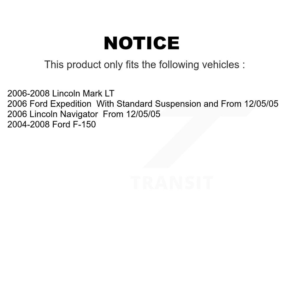 Front Suspension Control Arms And Lower Ball Joints Kit For Ford F-150 Heritage Lincoln Mark LT KTR-103379