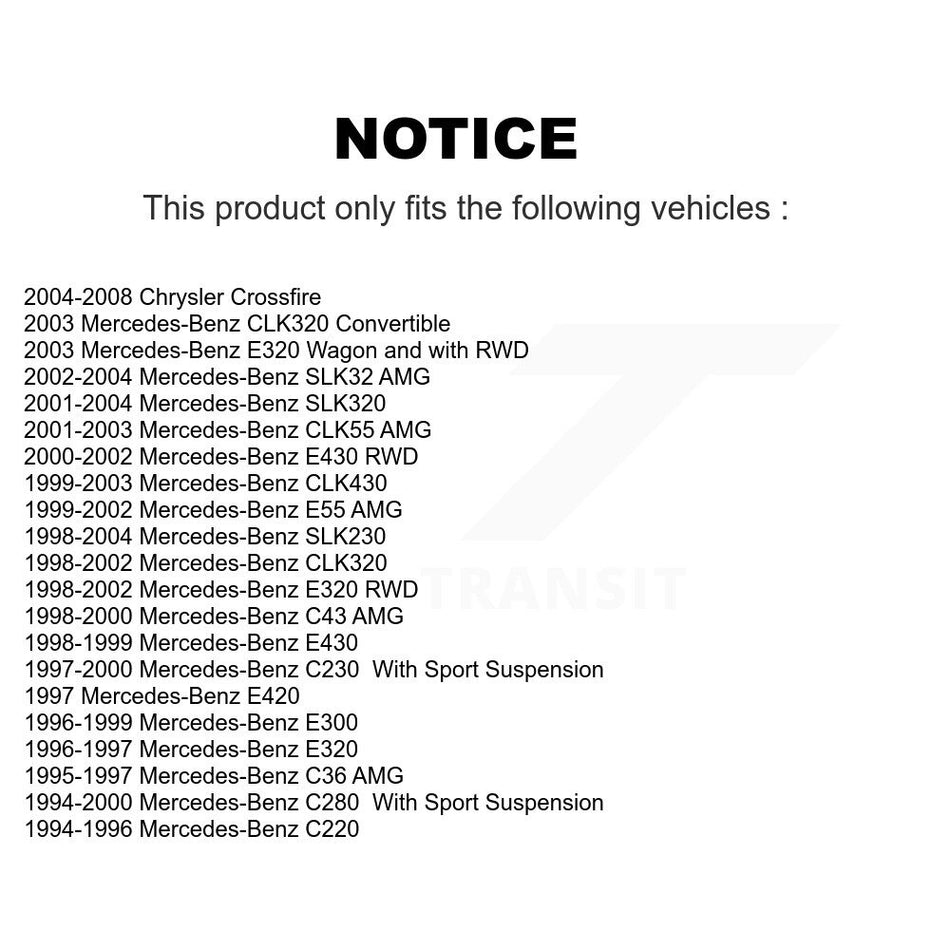 Front Suspension Control Arms And Lower Ball Joints Kit For Mercedes-Benz E320 Chrysler Crossfire C230 CLK320 C280 CLK430 SLK320 SLK230 E430 C220 E420 CLK55 AMG E55 SLK32 C43 C36 KTR-103406