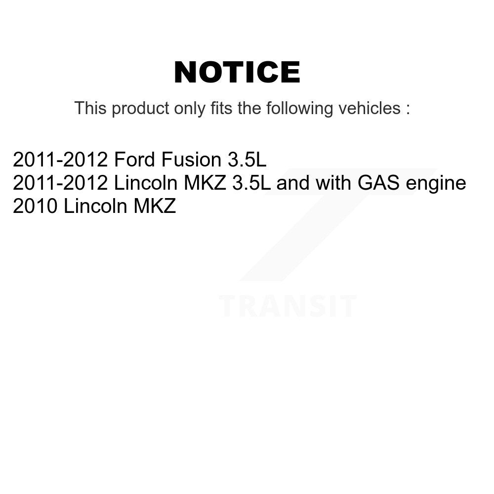 Front Control Arm And Ball Joint Tie Rod End Link Kit (8Pc) For Ford Fusion Lincoln MKZ KTR-103681