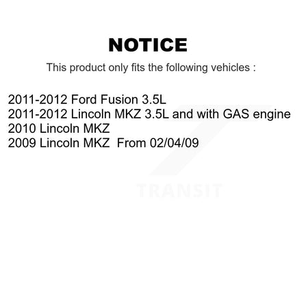 Front Control Arm And Ball Joint Tie Rod End Link Kit (8Pc) For Ford Fusion Lincoln MKZ KTR-103707
