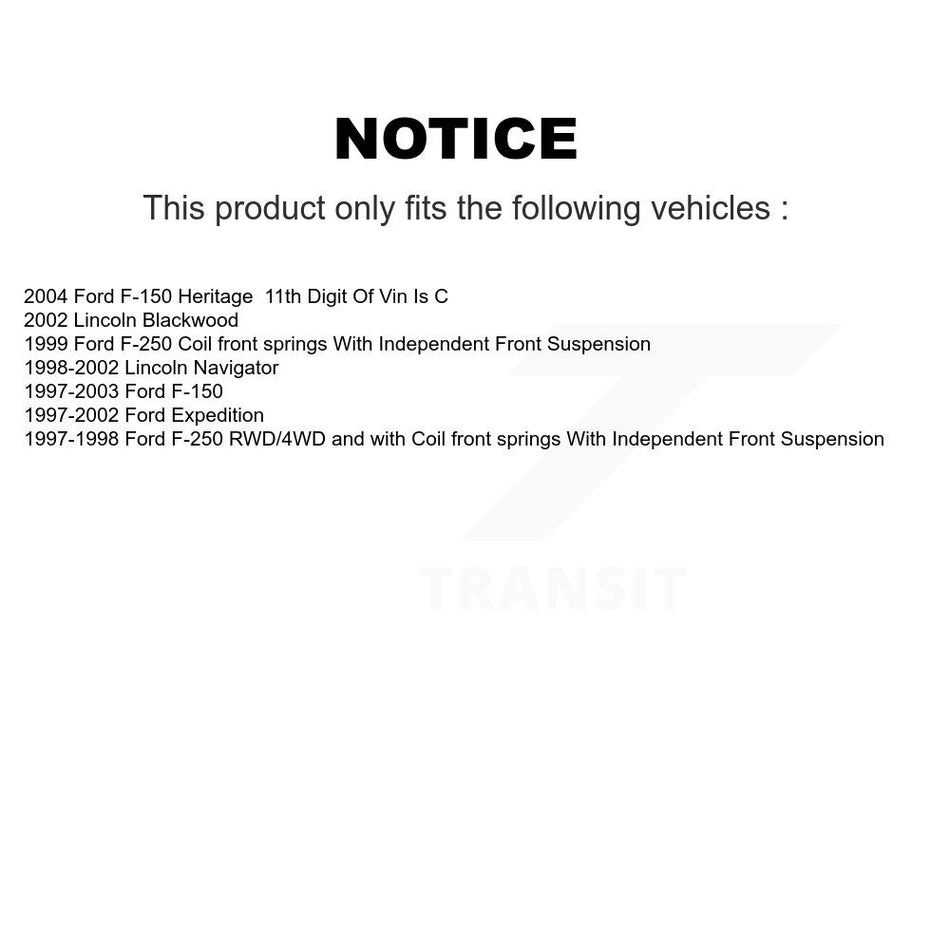 Front Steering Tie Rod End Kit For Ford F-150 Expedition Lincoln Navigator Heritage F-250 Blackwood KTR-103759