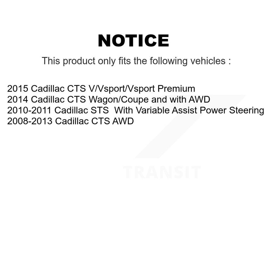 Front Steering Tie Rod End Kit For Cadillac CTS KTR-103849