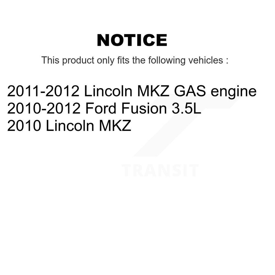 Front Steering Tie Rod End Kit For 2010-2012 Ford Fusion 3.5L KTR-103854