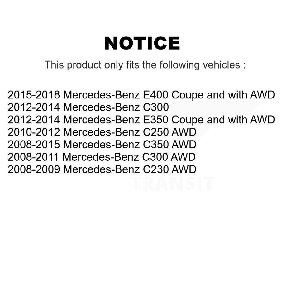Front Steering Tie Rod End Kit For Mercedes-Benz C300 E350 E400 C250 C350 C230 KTR-103855