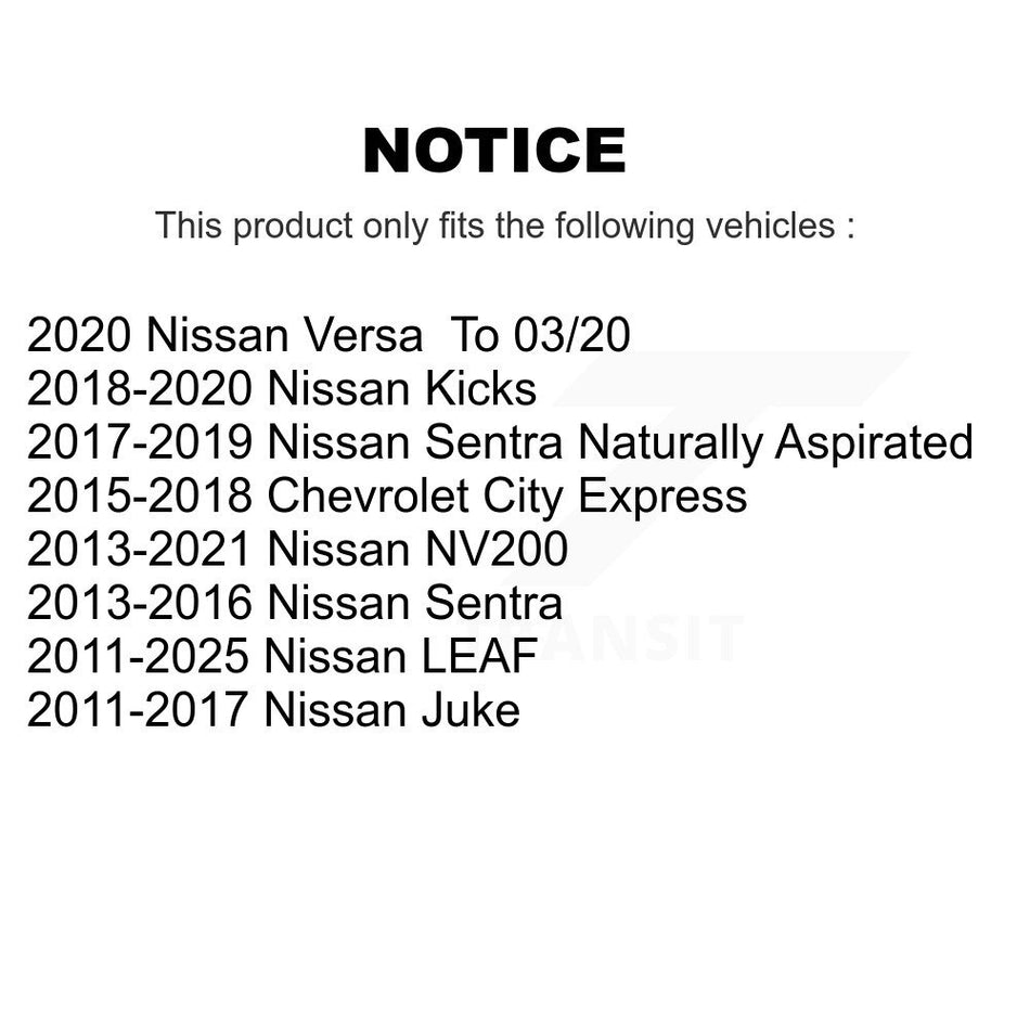 Front Steering Tie Rod End Kit For Nissan Sentra NV200 Leaf Kicks LEAF KTR-103873
