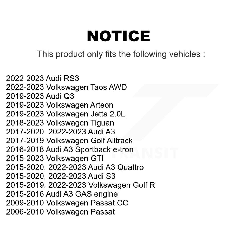 Front Steering Tie Rod End Kit For Volkswagen Jetta Passat GTI Beetle Audi Golf A3 Eos Rabbit SportWagen Quattro Alltrack R e-Golf S3 Sportback e-tron R32 KTR-103910