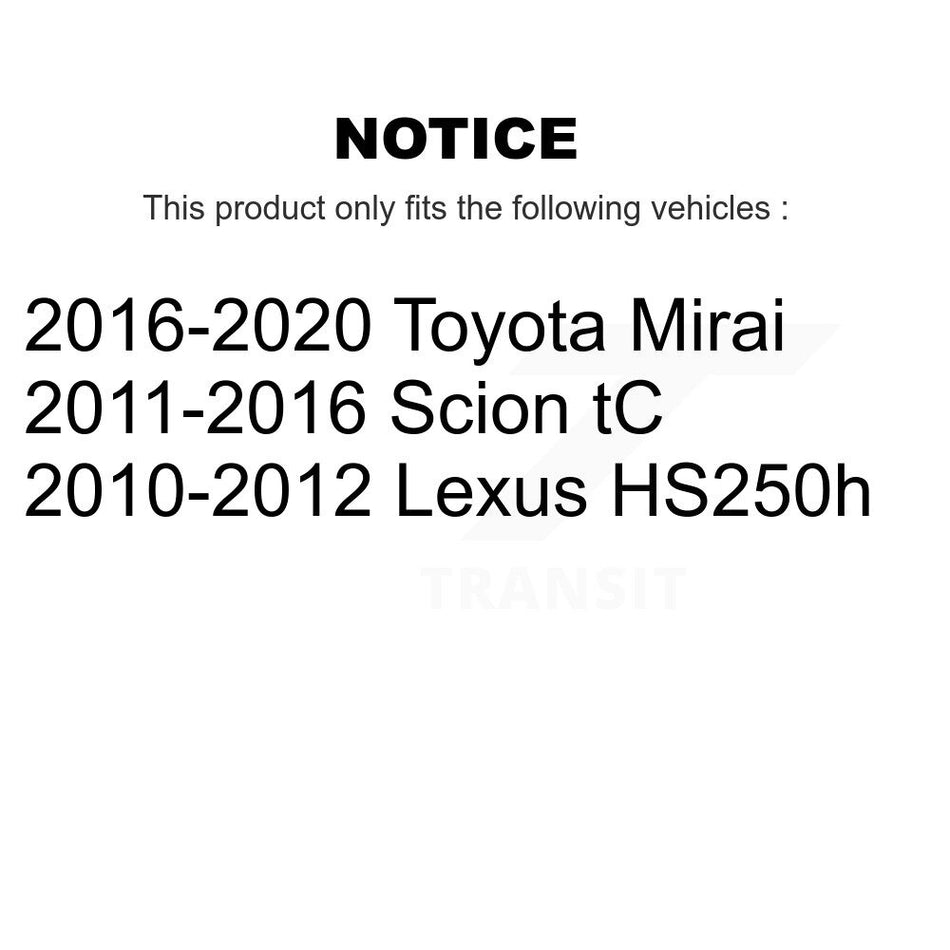 Front Suspension Control Arm With Tie Rod End And Ball Joint Kit (6Pc) For Scion tC Lexus HS250h KTR-104003