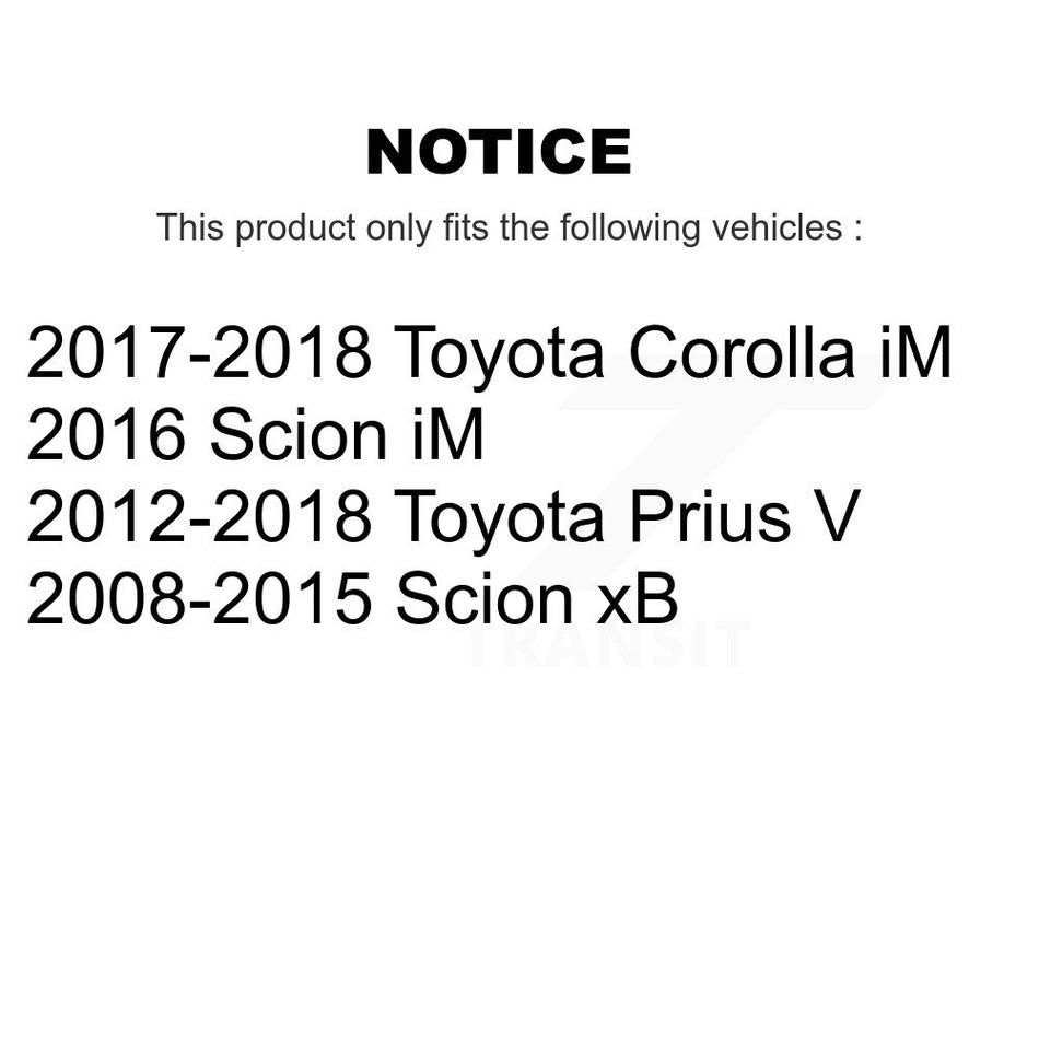 Front Suspension Control Arm With Tie Rod End And Ball Joint Kit (6Pc) For Scion xB Toyota Corolla iM KTR-104004