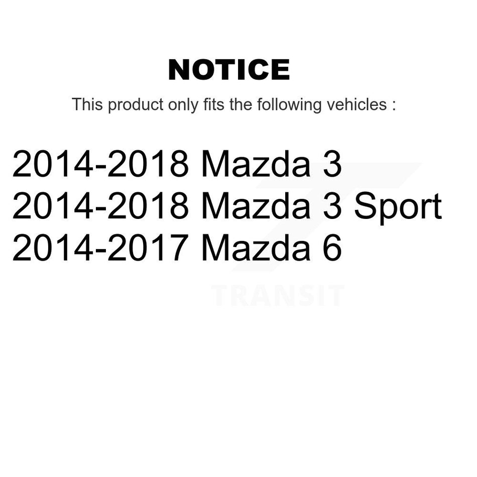 Front Suspension Ball Joint And Tie Rod End Kit For Mazda 3 Sport 6 KTR-104099
