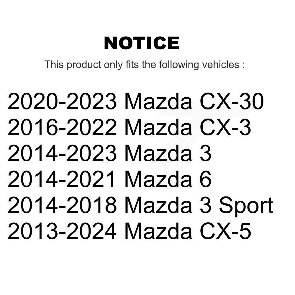 Front Lower Suspension Ball Joints Pair For Mazda CX-5 3 CX-3 CX-30 Sport 6 KTR-104101