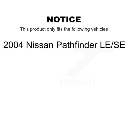 Front Suspension Upper Control Arm Lower Ball Joints Kit For 2004 Nissan Pathfinder LE SE KTR-104135
