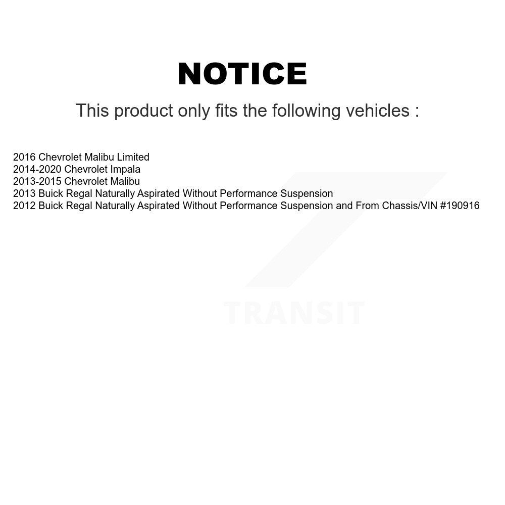 Front Rear Suspension Sway Bar Link Kit For Chevrolet Malibu Impala Limited Buick Regal KTR-104159