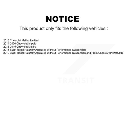 Front Rear Suspension Sway Bar Link Kit For Chevrolet Malibu Impala Limited Buick Regal KTR-104159