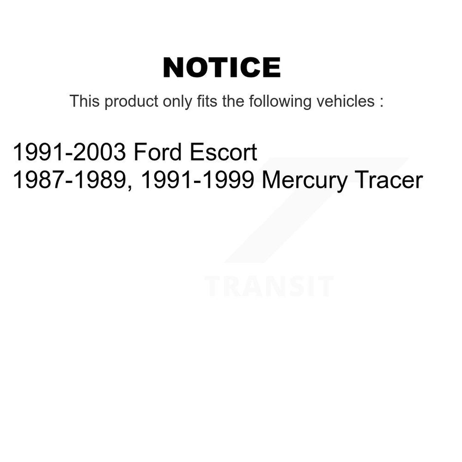 Front Rear Suspension Stabilizer Bar Link Kit For Ford Escort Mercury Tracer KTR-104160