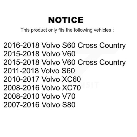 Front Rear Suspension Sway Bar Link Kit For Volvo XC60 XC70 S60 V60 S80 Cross Country V70 KTR-104162