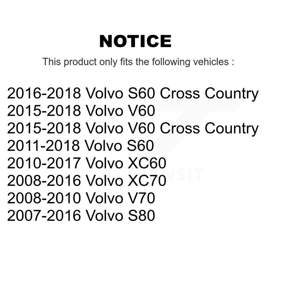 Front Rear Suspension Sway Bar Link Kit For Volvo XC60 XC70 S60 V60 S80 Cross Country V70 KTR-104162