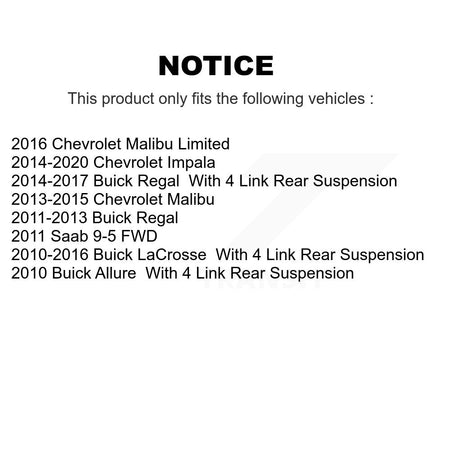 Rear Suspension Sway Bar Link Pair For Chevrolet Buick Malibu Impala LaCrosse Regal Saab KTR-104168