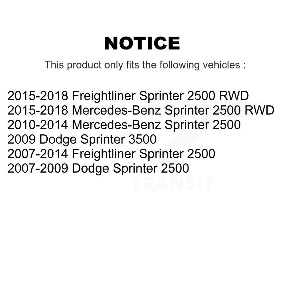 Rear Suspension Stabilizer Bar Link Pair For Sprinter 2500 Mercedes-Benz Dodge Freightliner 3500 KTR-104169