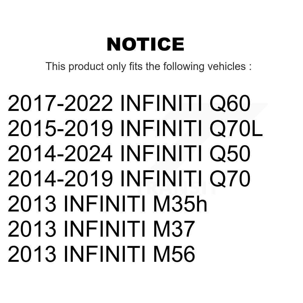 Rear Suspension Stabilizer Bar Link Kit For INFINITI Q50 Q60 Q70 Q70L M37 M56 M35h KTR-104221