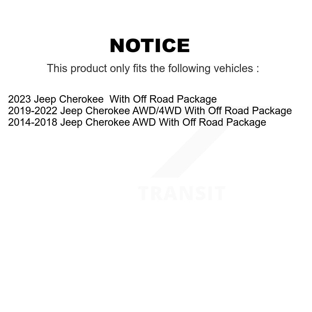 Front Suspension Stabilizer Bar Link Pair For Jeep Cherokee With Off Road Package KTR-104235