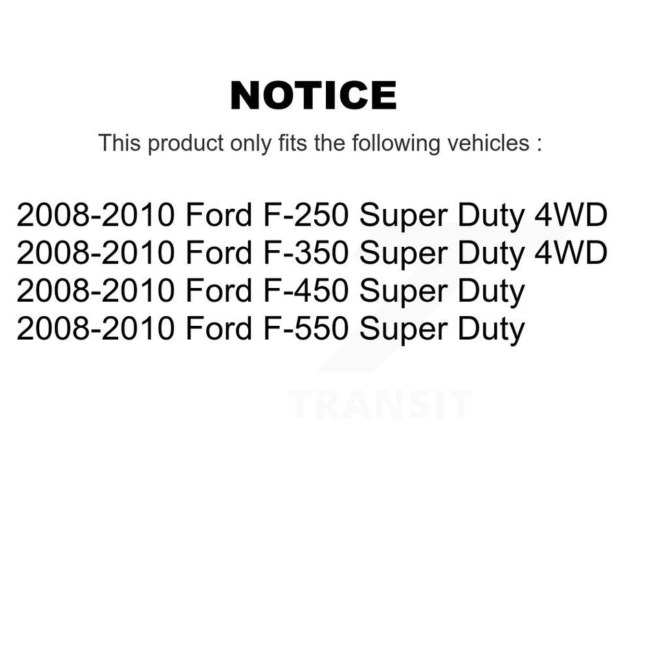 Front Suspension Sway Bar Link Pair For 2008-2010 Ford F-350 Super Duty F-250 F-550 F-450 KTR-104243