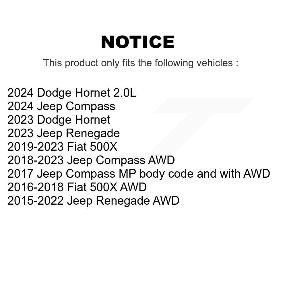 Front Rear Suspension Sway Bar Link Kit For Jeep Compass Renegade Dodge Hornet Fiat 500X KTR-104249
