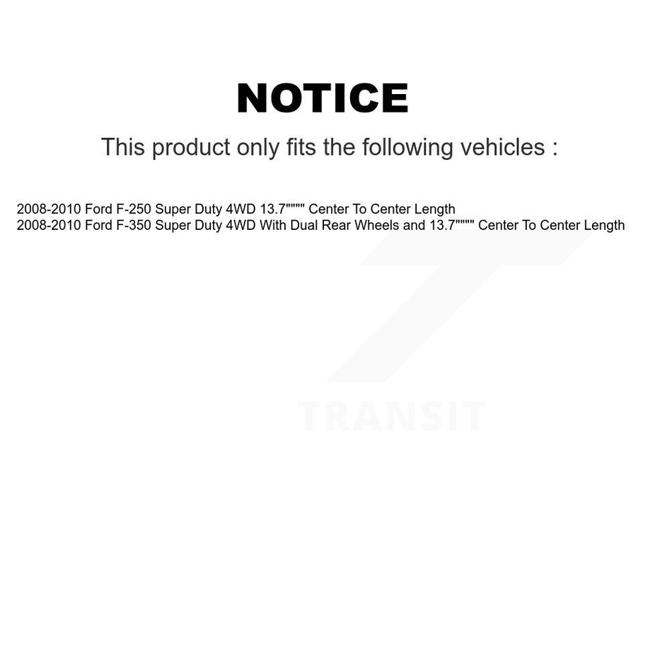 Front Rear Suspension Sway Bar Link Kit For 2008-2010 Ford F-350 Super Duty F-250 4WD KTR-104252