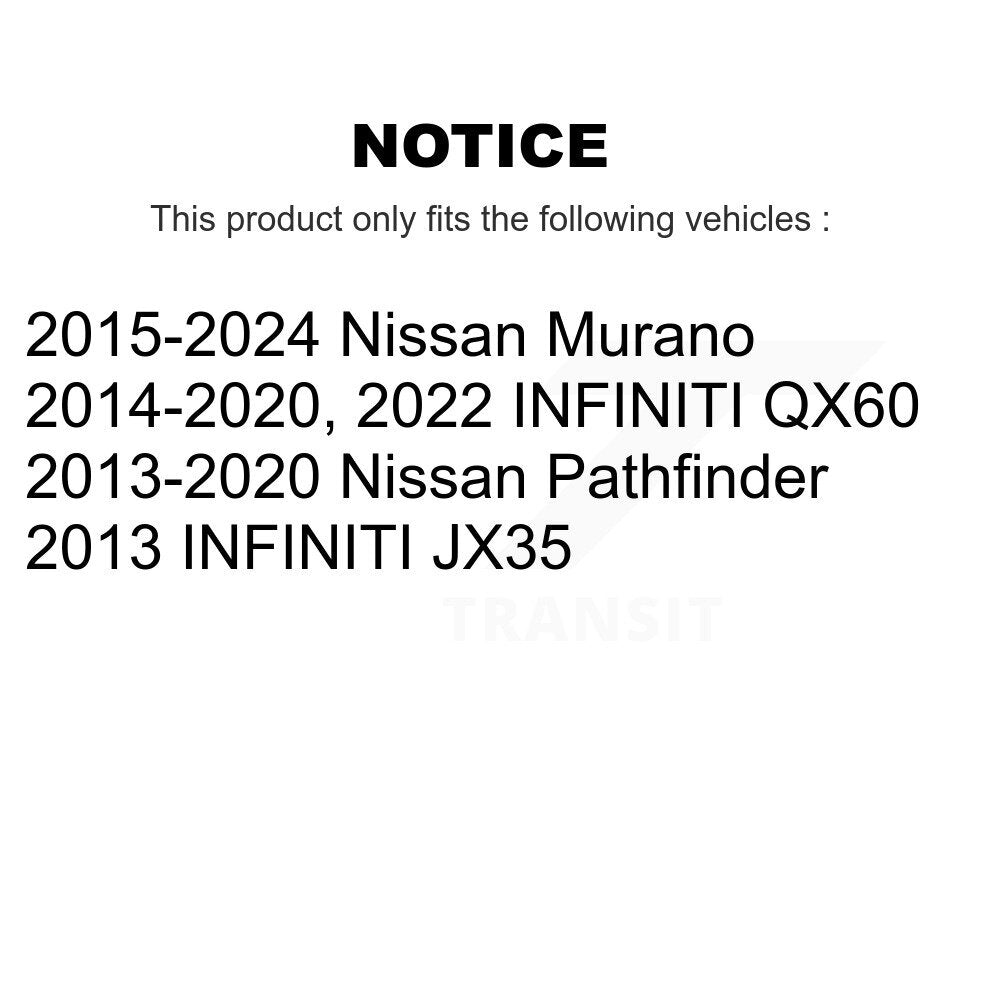 Front Rear Suspension Sway Bar Link Kit For Nissan Murano Pathfinder INFINITI QX60 JX35 KTR-104268