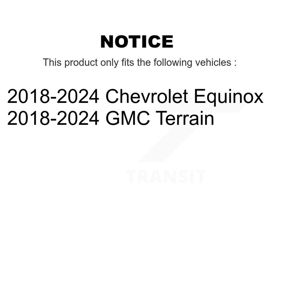 Rear Suspension Stabilizer Bar Link Pair For 2018-2024 Chevrolet Equinox GMC Terrain KTR-104287