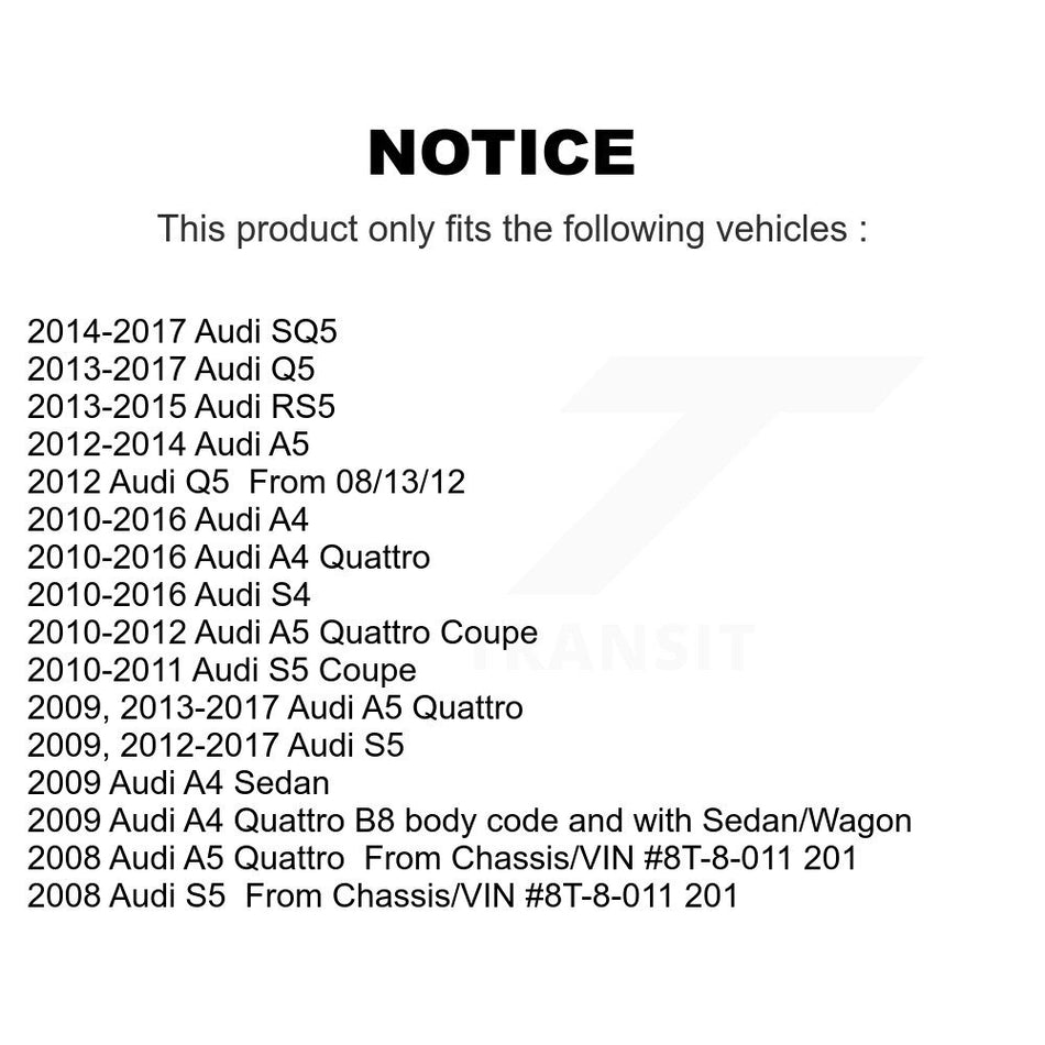 Front Suspension Control Arm Ball Joint Link Kit For Audi Q5 A4 Quattro A5 S4 S5 SQ5 RS5 KTR-104327