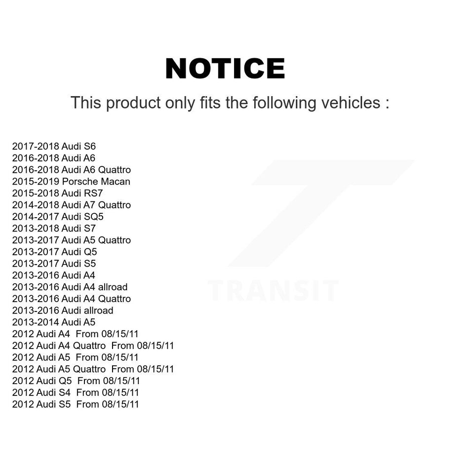 Front Suspension Control Arm & Tie Rod End Kit For Audi Q5 Porsche Macan A4 Quattro A5 S5 KTR-104333