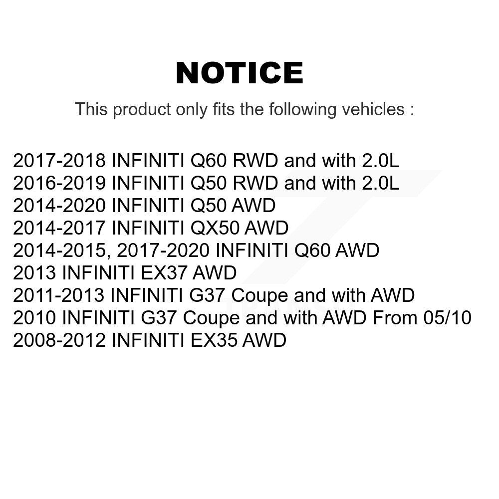 Front Control Arm & Ball Joint Tie Rod End Link Kit (8Pc) For INFINITI Q50 G37 QX50 EX35 KTR-104444