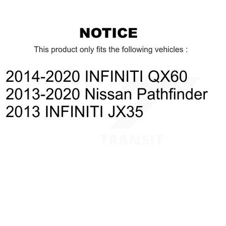 Front Control Arm & Ball Joint Tie Rod End Link Kit (8Pc) For Nissan Pathfinder INFINITI KTR-104451